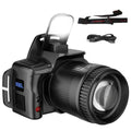 Telescopic Zoom Super Bright Headlight Black Waterproof LED Sensor Headlamp Digital Display Multifunctional