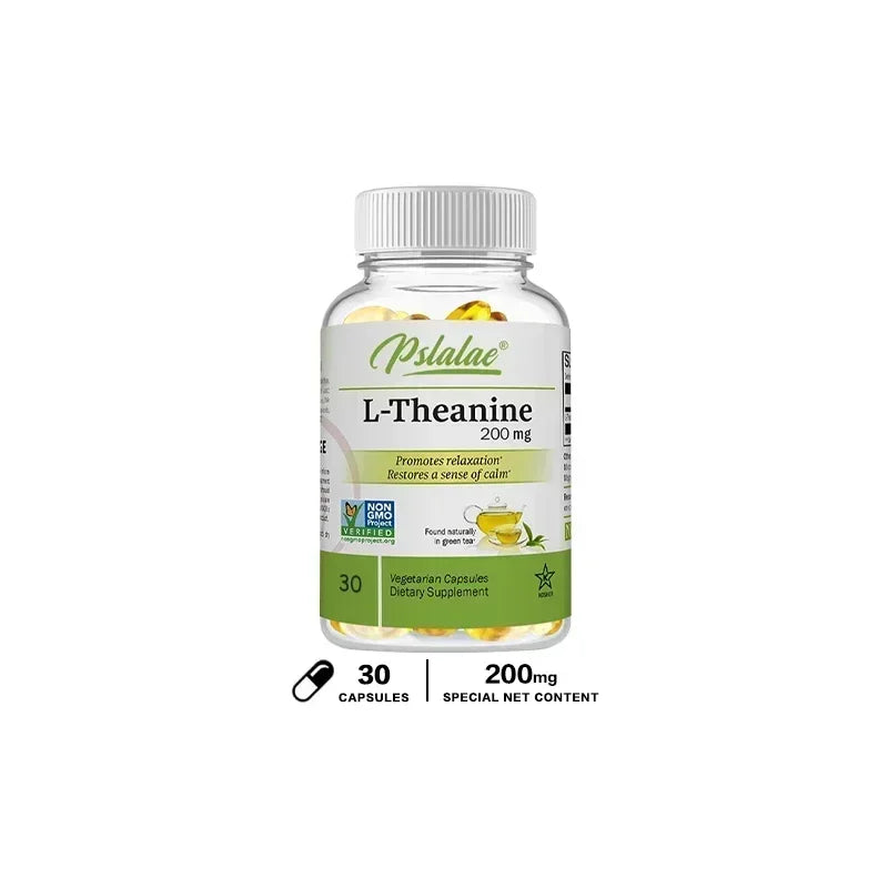 L-Theanine - Stress Relieving Supplement, for Healthy Mood and Promote Relaxation, Improves Focus