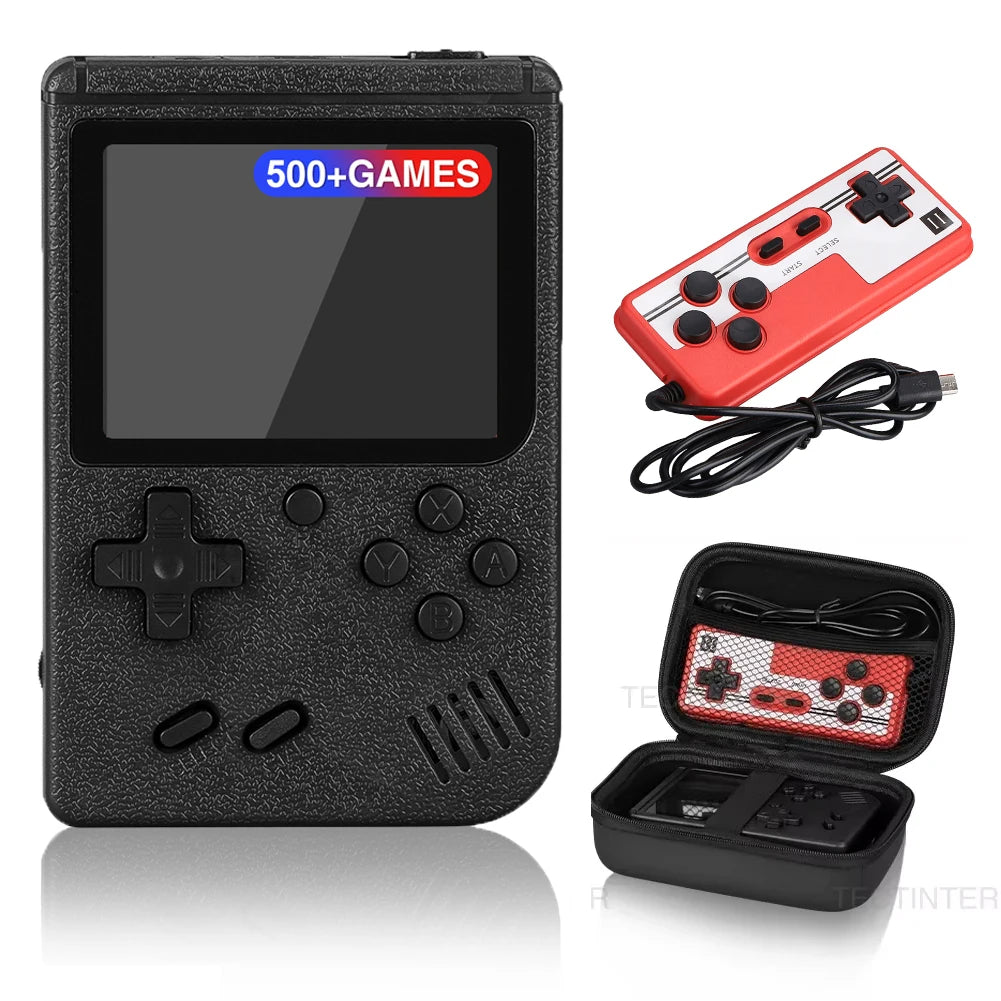 8 Bit Portable Retro Mini Handheld Game Player 2.4 Inch LCD Screen Video Game Console Built-in 500 Games Gameboy Accessories