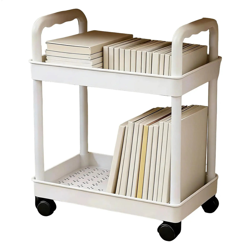 Storage Stand Kitchen Storage Rack 2 Tier With Wheels Space-saving Organizer For Home Athroom Pantry Laundry Dorm Workplace