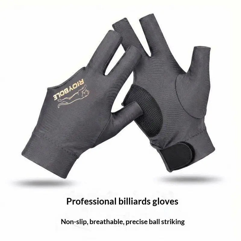 Soft Left Hand Billiard Glove Silicone Anti-Slip Elastic Breathable for Daily Snooker Training Exercise