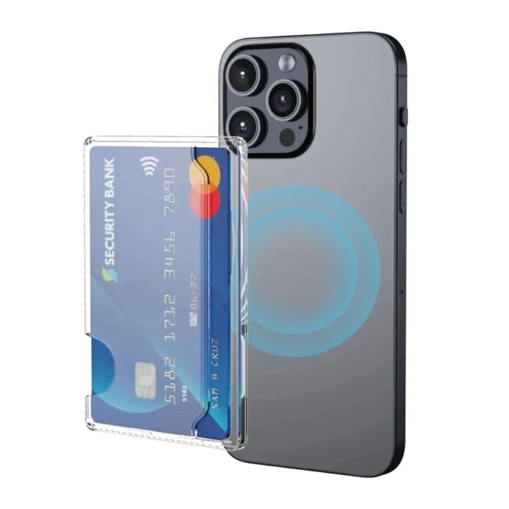 Magnetic Wallet Magnetic Phone Case Strong Adsorption Storage Box Portable Card Slots Cover For Magsafe Card Holder For iPhone