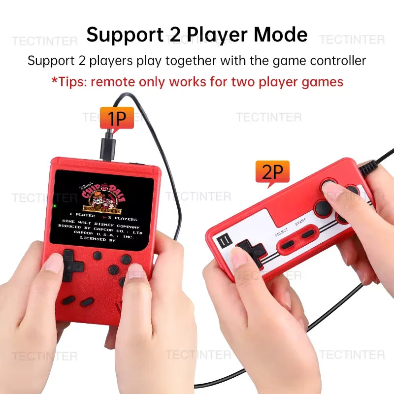 8 Bit Portable Retro Mini Handheld Game Player 2.4 Inch LCD Screen Video Game Console Built-in 500 Games Gameboy Accessories