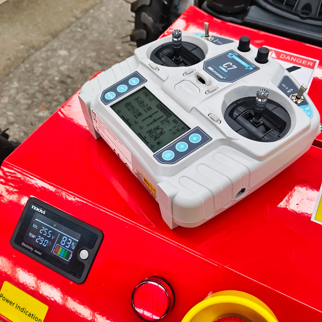 Mini Wheeled Lawn Mower Robot 8hp 500mm Cutting Width 200m Remote-Controlled Tondeuse a Gazon Loncin 196cc/224cc Zero-Turn Mower
