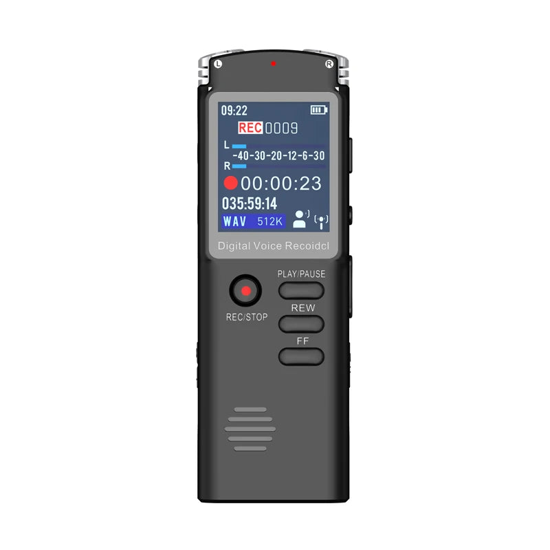 Voice Recorder - Voice Activated Recorder with Earphone & USB Charge Cable, Digital Voice Recorder with Playback for Lectures &
