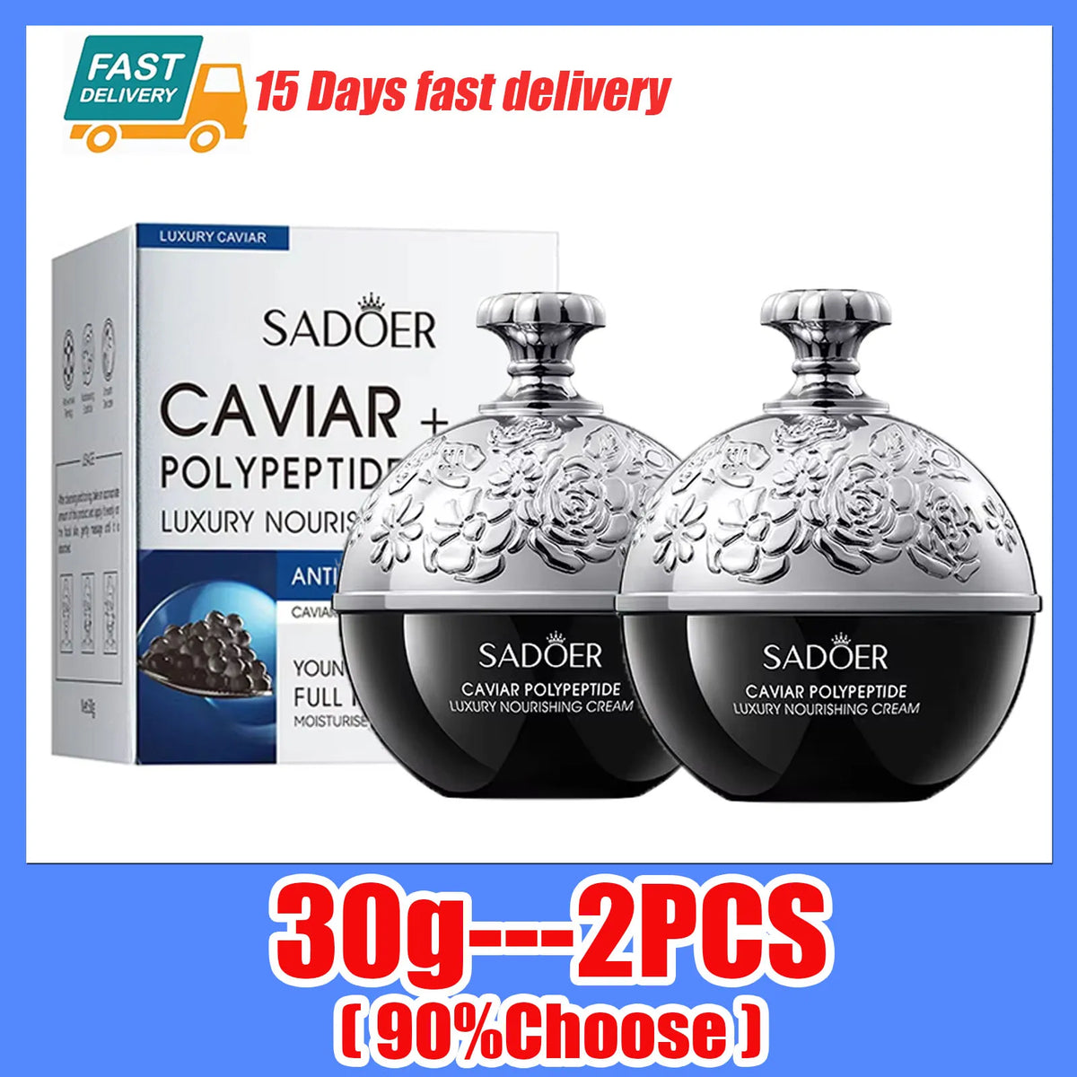Anti-Wrinkle Face Cream Collagen Pearl Firming Lift Fade Fine Lines Caviar Moisturizing Smooth Brighten Korean Skin Care Product