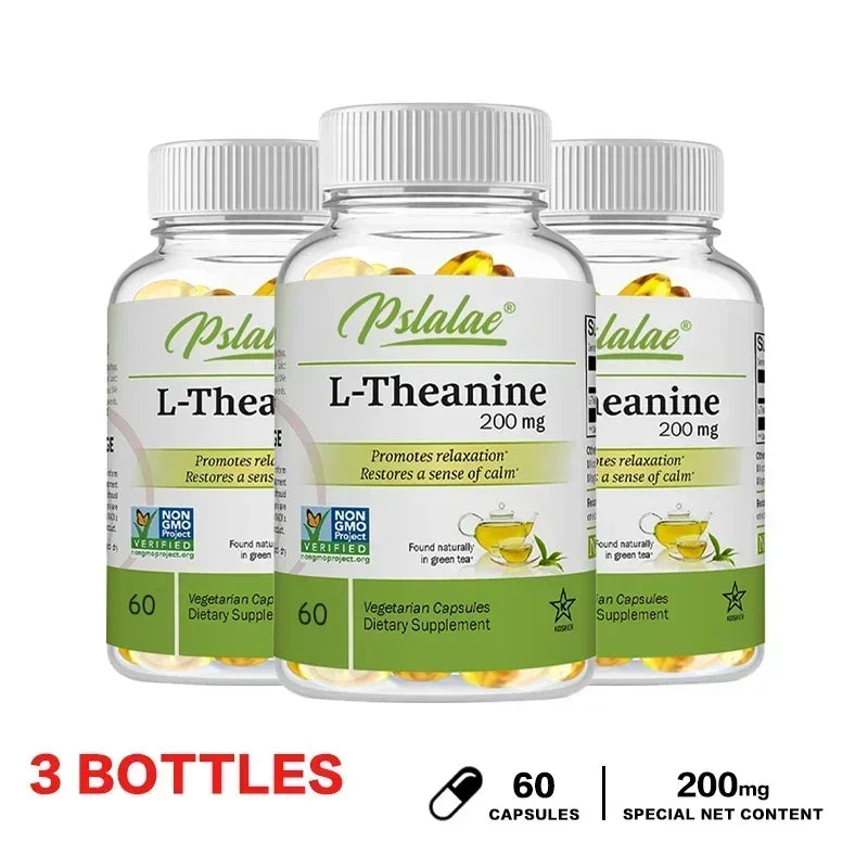 L-Theanine - Stress Relieving Supplement, for Healthy Mood and Promote Relaxation, Improves Focus