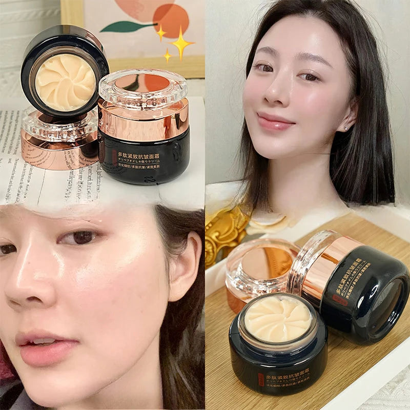 Polypeptide Anti-Wrinkle Firming Face Cream Deep Hydration Brighten Dull Skin  Minimize Fine Lines Moisturizing Day Night Cream
