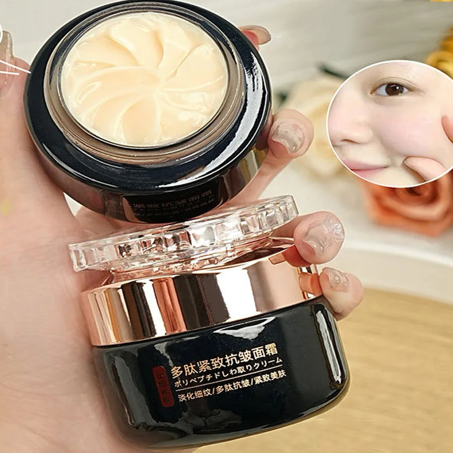 Polypeptide Anti-Wrinkle Firming Face Cream Deep Hydration Brighten Dull Skin  Minimize Fine Lines Moisturizing Day Night Cream