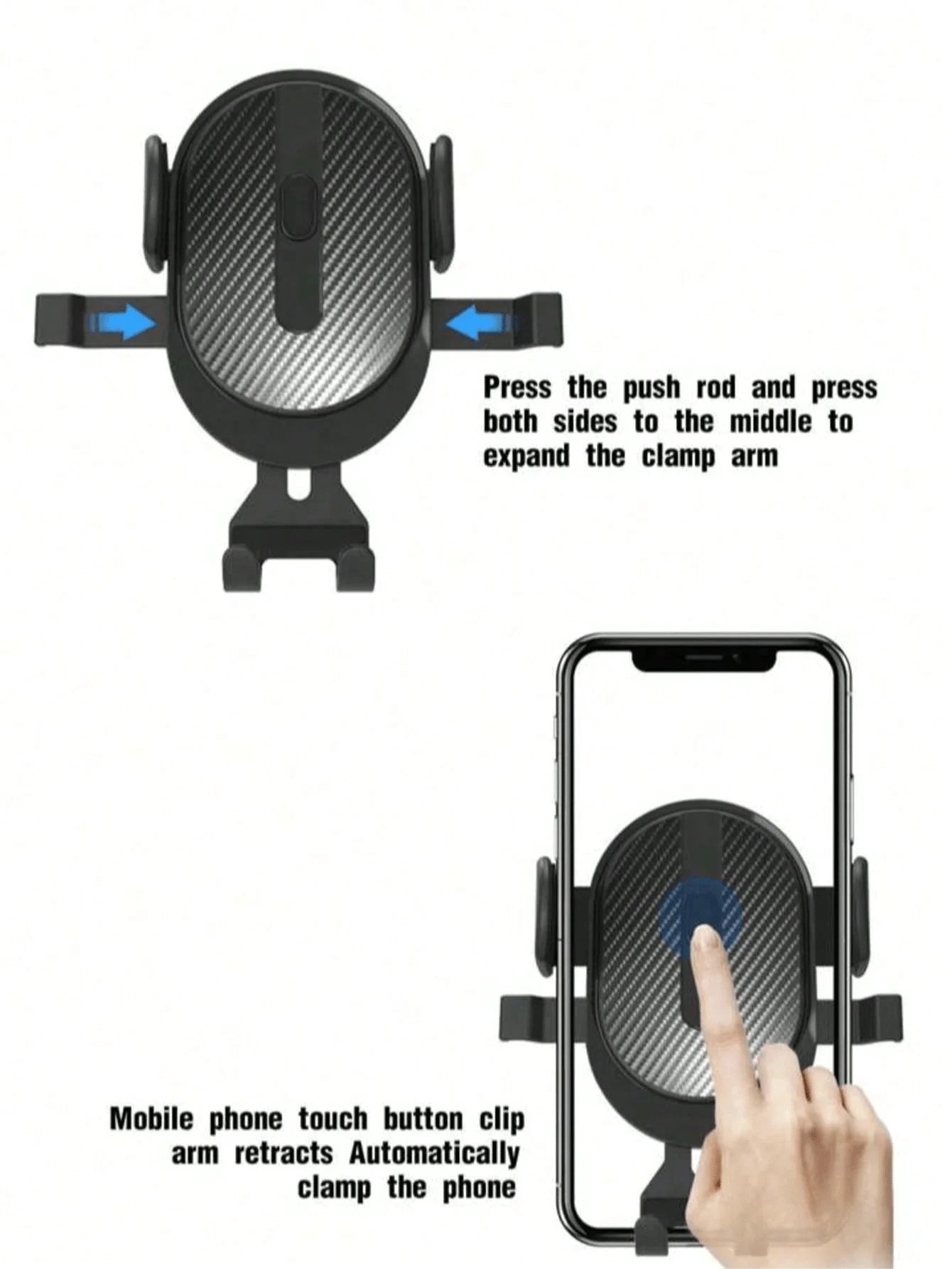 1pc Suction Cup Car Phone Holder Suction Cup Car Phone Holder An In-Car Holder Suitable for Smartphones and Tablets