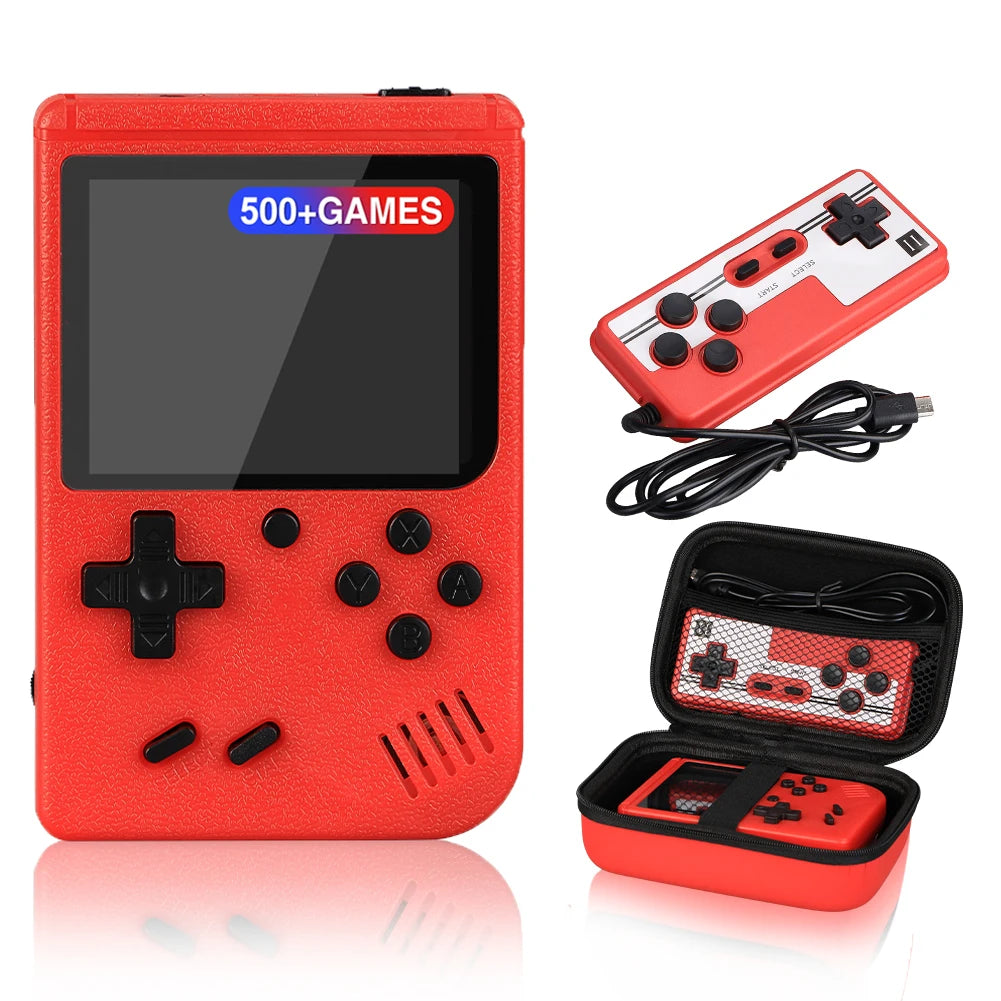 8 Bit Portable Retro Mini Handheld Game Player 2.4 Inch LCD Screen Video Game Console Built-in 500 Games Gameboy Accessories