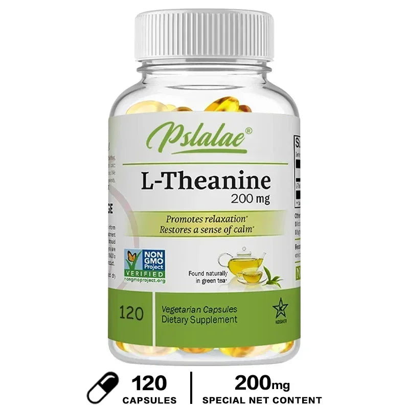 L-Theanine - Stress Relieving Supplement, for Healthy Mood and Promote Relaxation, Improves Focus