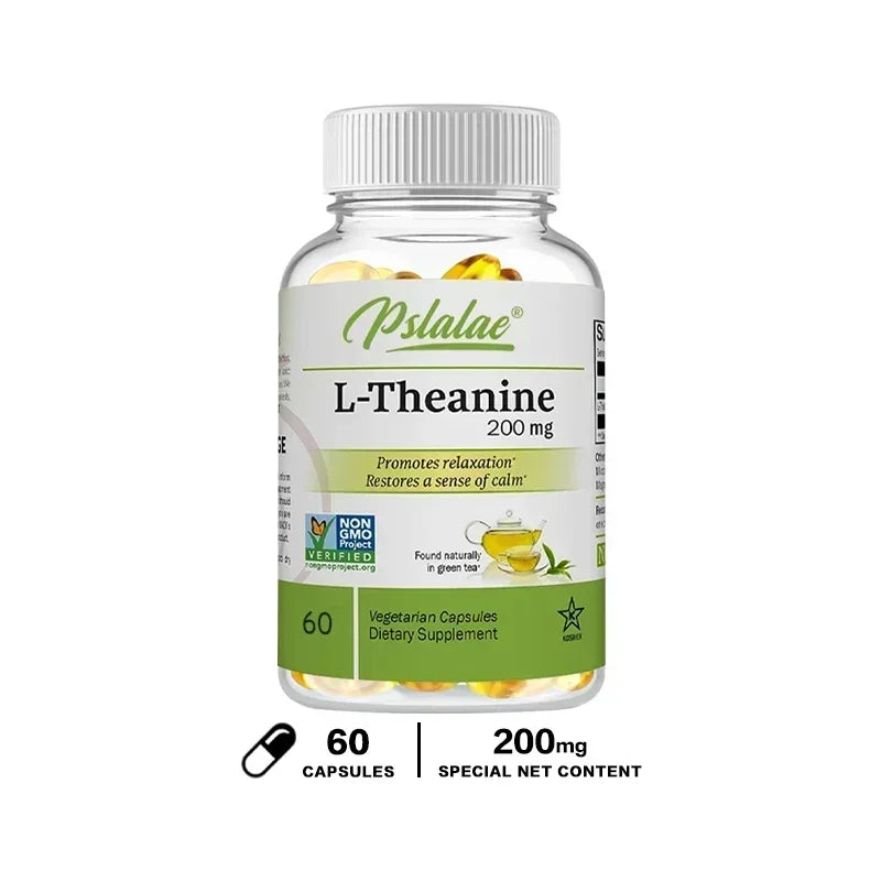 L-Theanine - Stress Relieving Supplement, for Healthy Mood and Promote Relaxation, Improves Focus