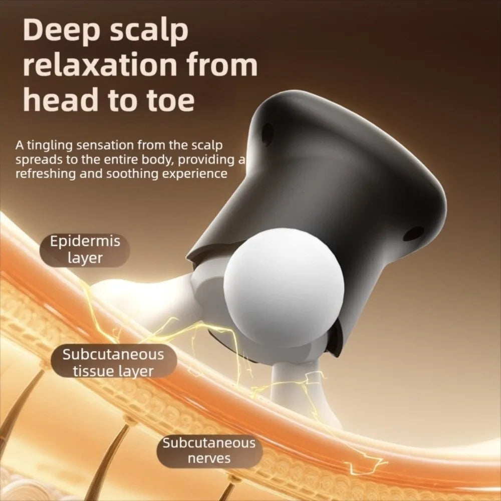 Mini Electric Scalp Massager Kneading 4 Adjustable Modes Body Massage Tool Vibrating Silent Portable USB Massage Device