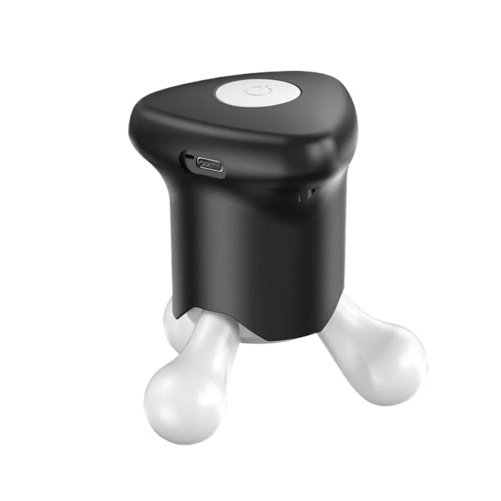 Mini Electric Scalp Massager Kneading 4 Adjustable Modes Body Massage Tool Vibrating Silent Portable USB Massage Device