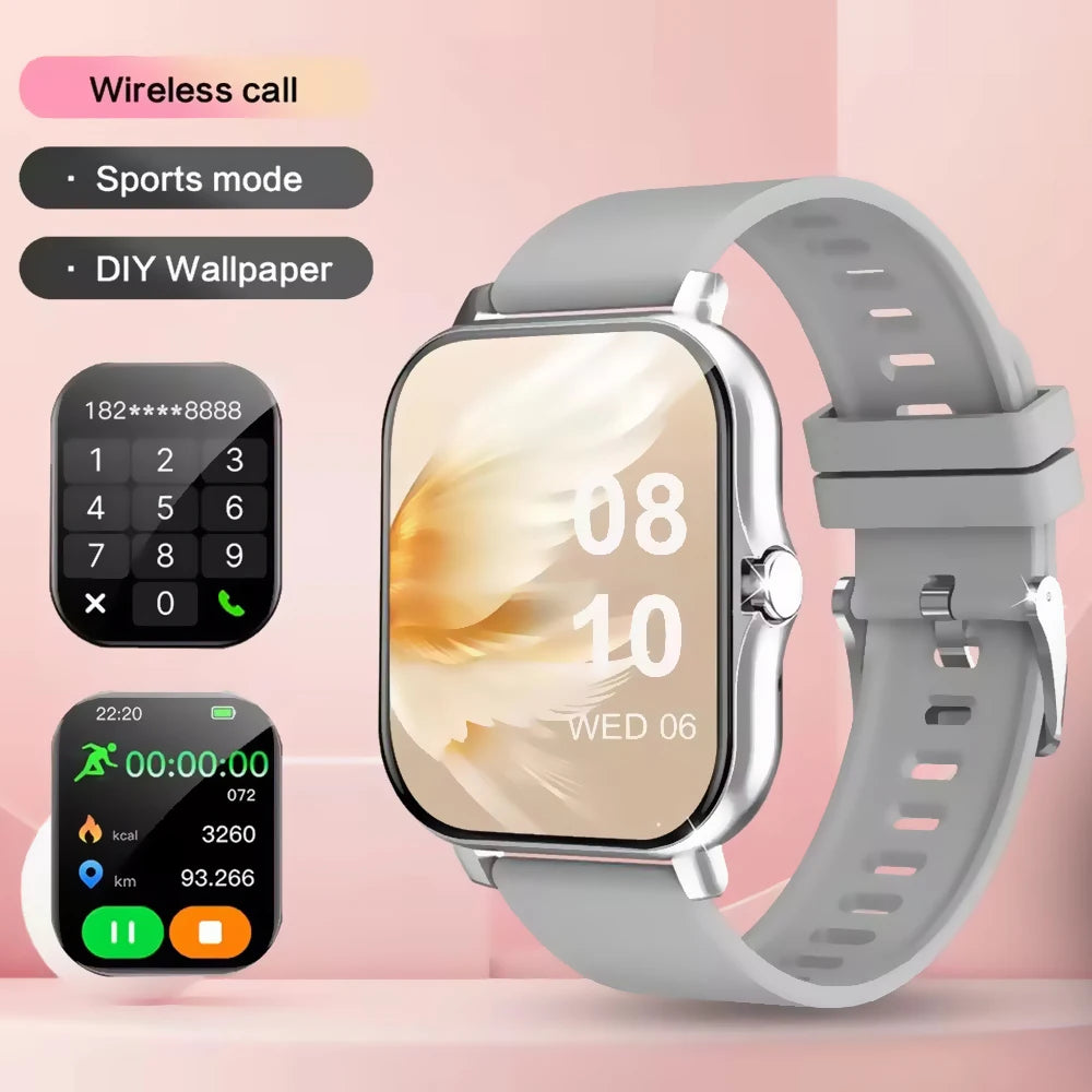 Smart Watch Android IOS Phone 1.83 Inch Color Screen Bluetooth Answer Call Fitness Watches Tracker Smartwatch Women Men New Ht30