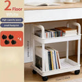 Storage Stand Kitchen Storage Rack 2 Tier With Wheels Space-saving Organizer For Home Athroom Pantry Laundry Dorm Workplace