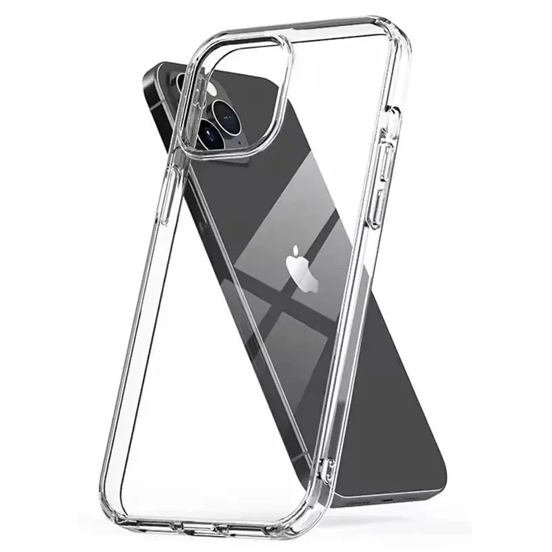 Ultra Thin Clear Phone Case For iPhone 11 12 13 14 15 16 Pro Max Plus 13 Mini X Xr Xs 16E Silicone Soft Transparent Back Cover